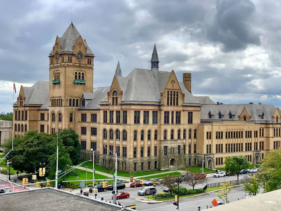 Wayne State University Old Main Building Wallpaper