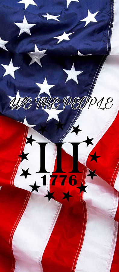 We The People Flag Of America Iphone Wallpaper
