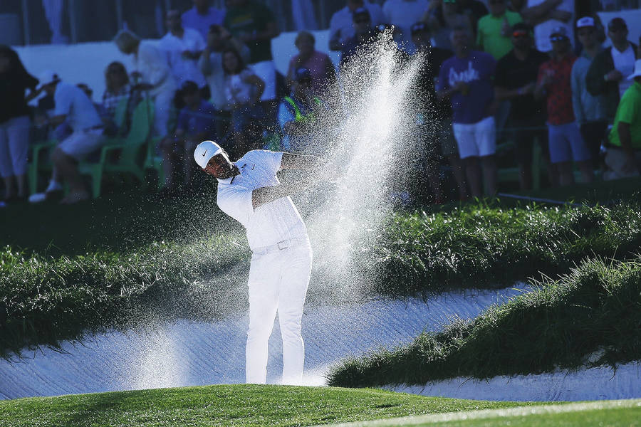 Webb Simpson In Sandy Terrain Wallpaper