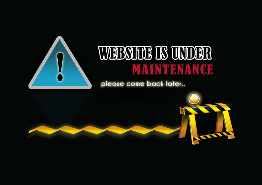 Website Under Maintenance Notification Sign Wallpaper