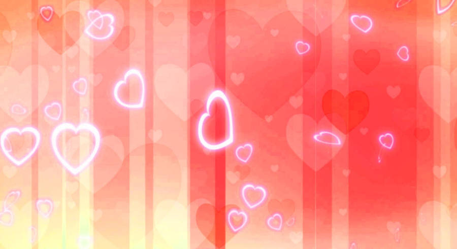 Wedding Album Pink Hearts Wallpaper