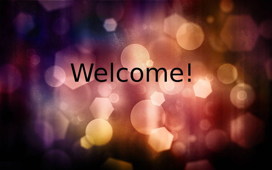 Welcome Abstract Bokeh Aesthetic Wallpaper