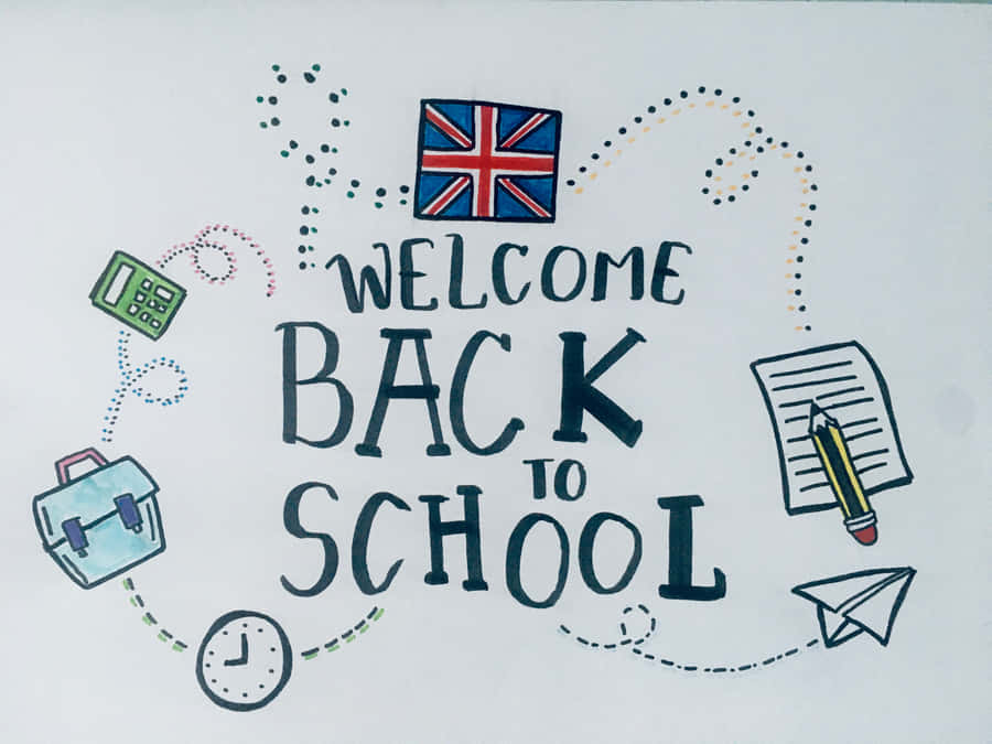 Welcome Back To School Drawing Wallpaper