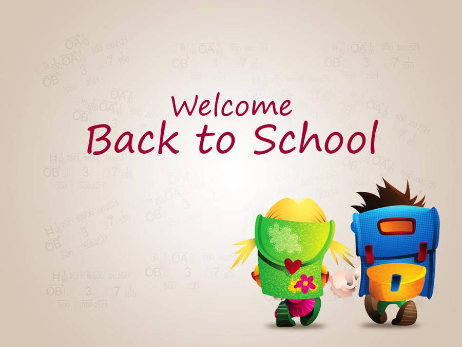 Welcome Back To School Wallpaper