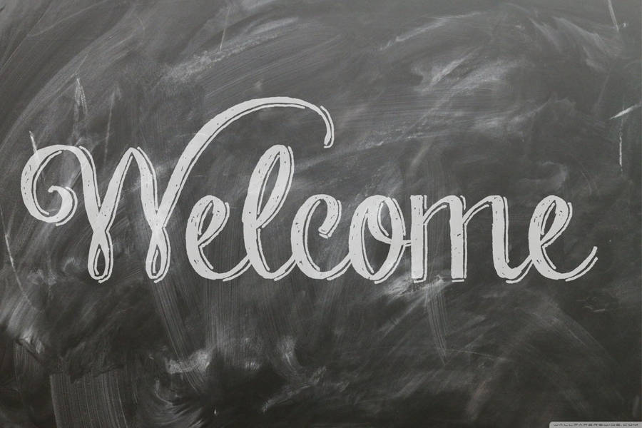 Welcome On Chalkboard Wallpaper