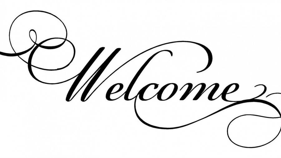 Welcome Script Font Wallpaper