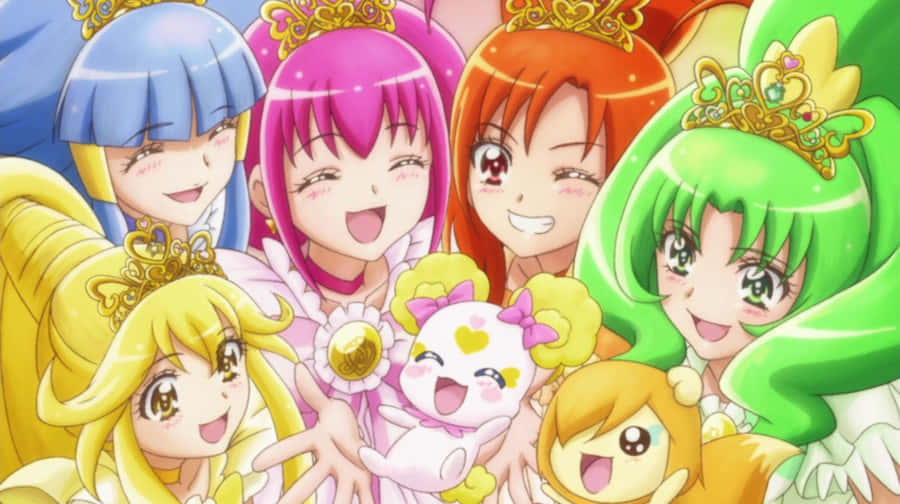 Welcome To The Glitter Force, The Squad Of Magical Girls That Protect The World From Evil! Wallpaper
