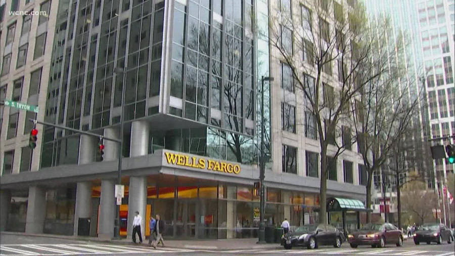 Wells Fargo Corporate Building Sign Wallpaper