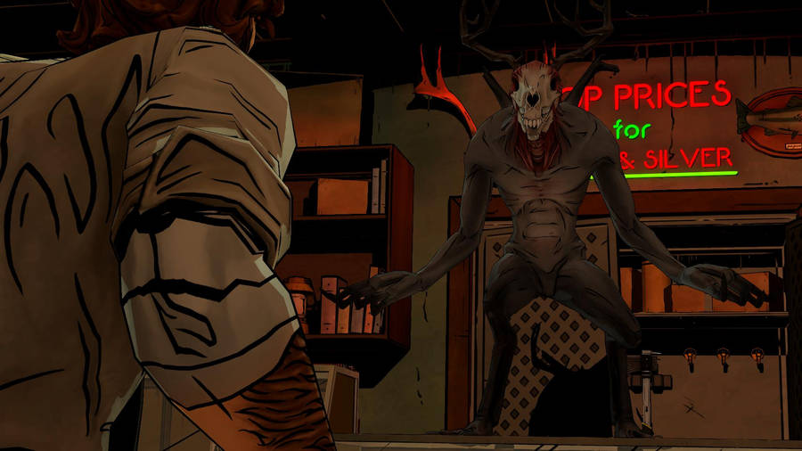 Wendigo In A Diner Wallpaper