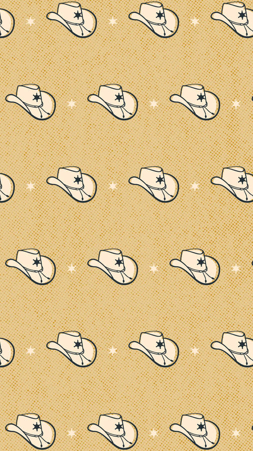 Western Cowboy Hat Aesthetic Wallpaper