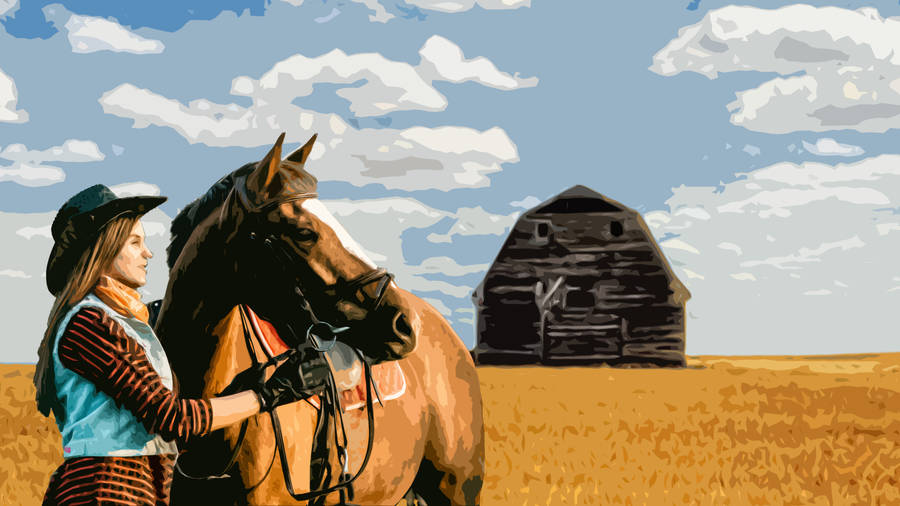 Western Rancher Aesthetic Wallpaper