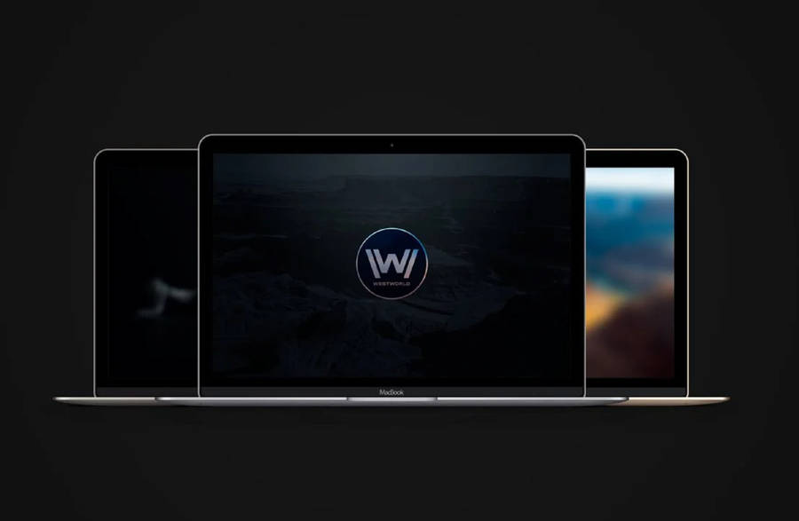 Westworld Icon In Macbook Wallpaper