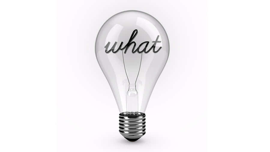 What Inquiry Lightbulb Wallpaper