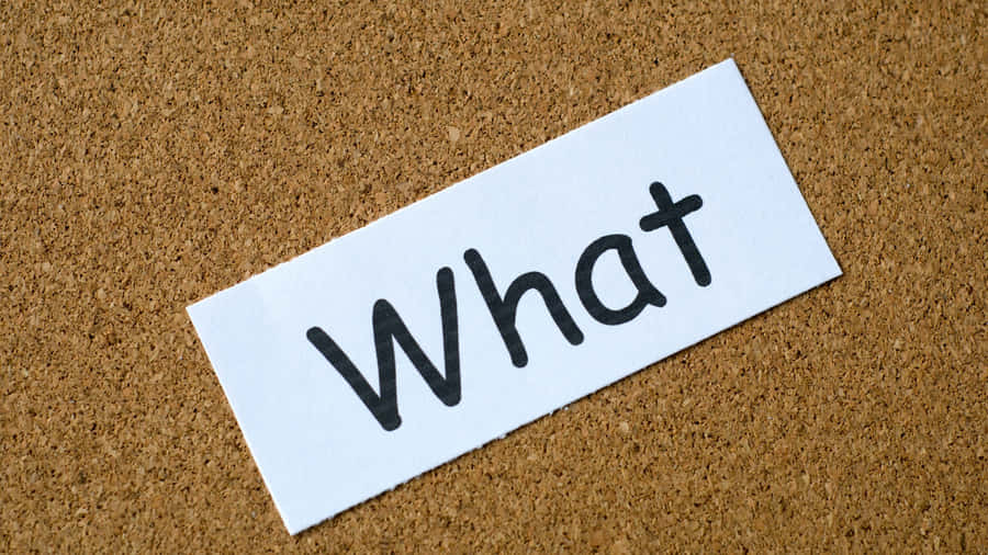 What Question Noteon Corkboard Wallpaper