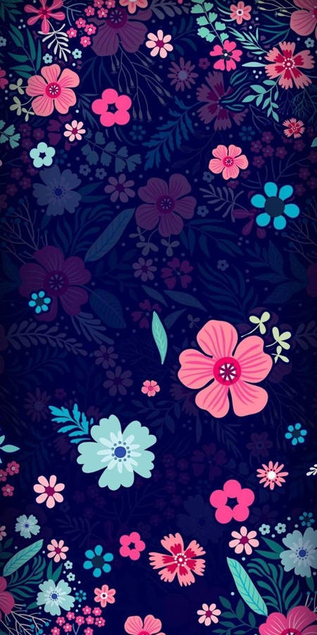 Whatsapp Chat Colorful Flowers Wallpaper