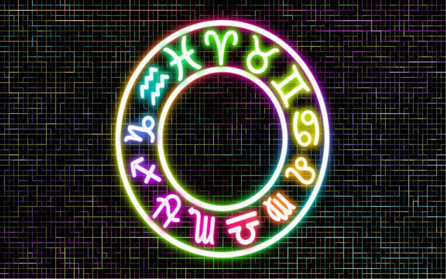 Wheel Of Zodiac Signs Wallpaper
