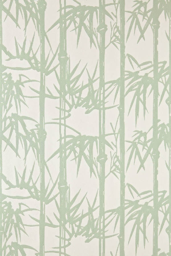 Whimsical Green Bamboo Trees Wallpaper