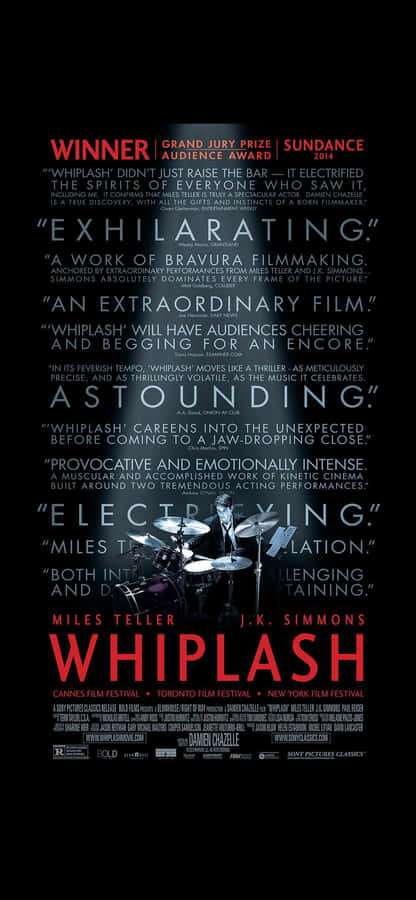 Whiplash Movie Poster Wallpaper