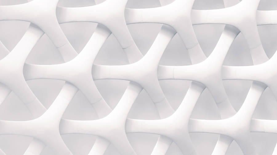 White Abstract 3d Net Wallpaper