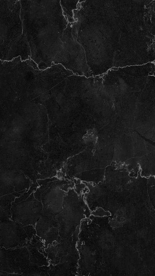 White Accent On Black Marble Iphone Wallpaper