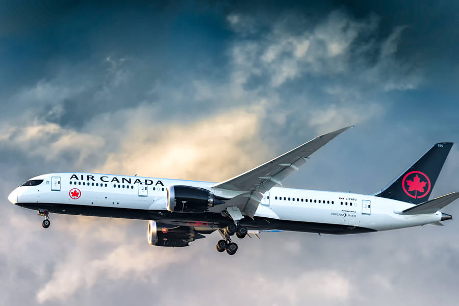 White Air Canada Aircraft Wallpaper