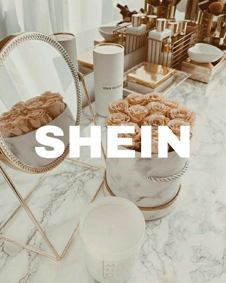 White And Gold Shein Wallpaper