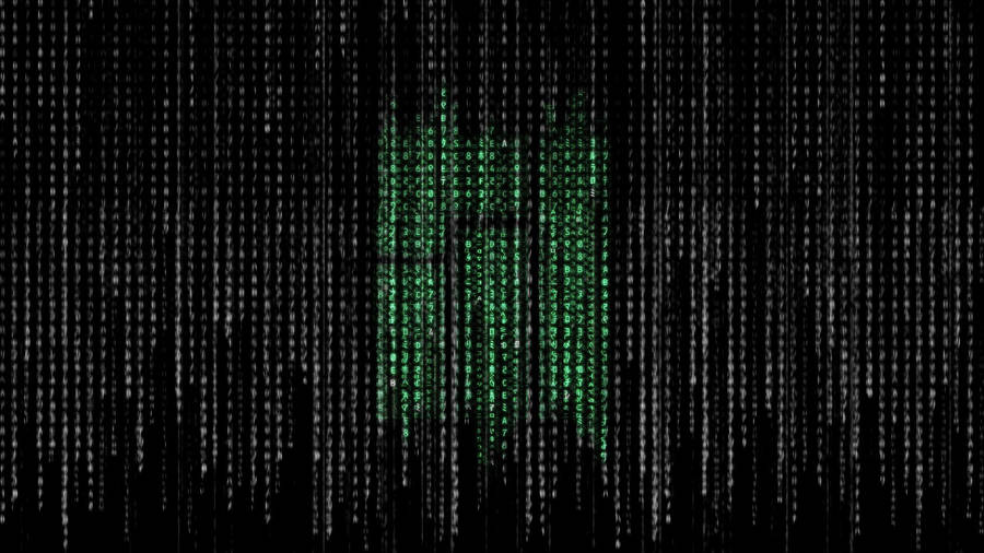 White And Green Matrix Wallpaper