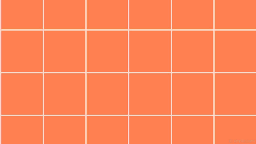 White And Orange Aesthetic Checkered Wallpaper