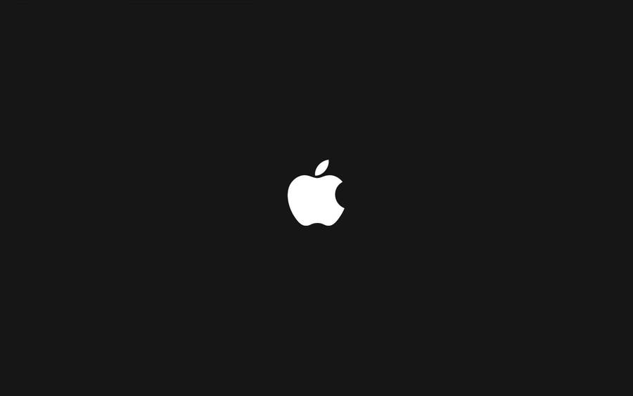 White Apple Logo Black Mac Wallpaper