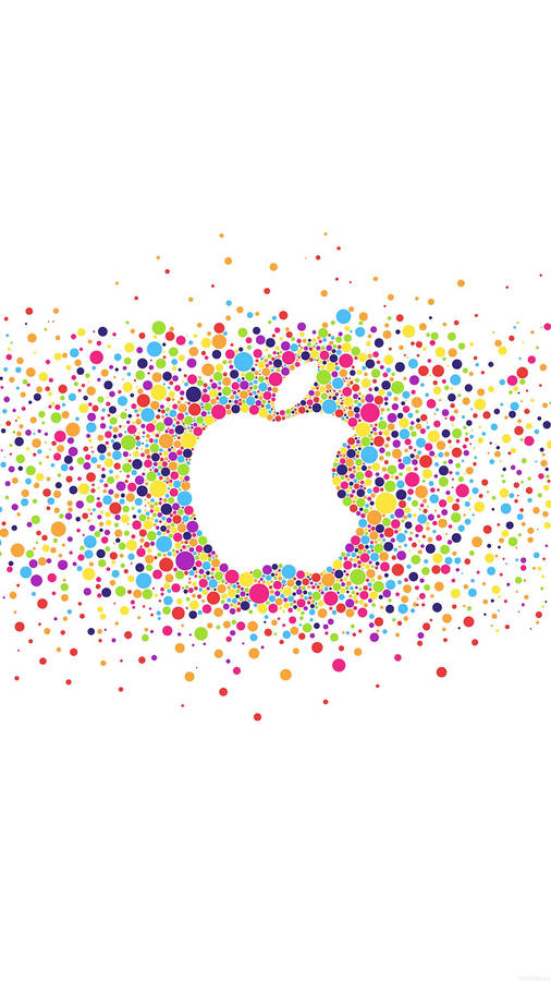 White Apple Logo Smartphone Background Wallpaper