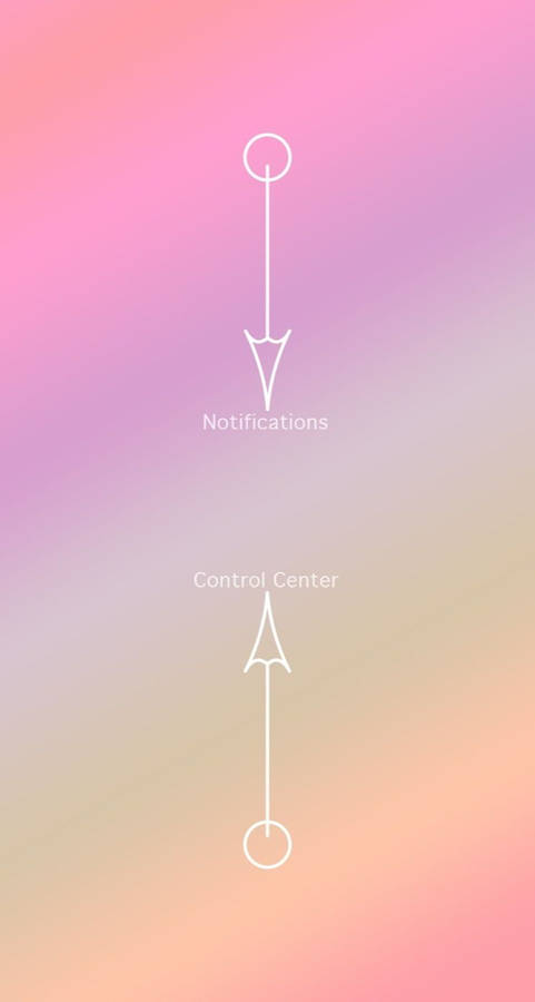 White Arrows Cute Iphone Lock Screen Wallpaper