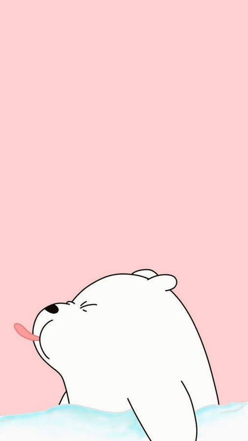 White Bear Girly Iphone Wallpaper