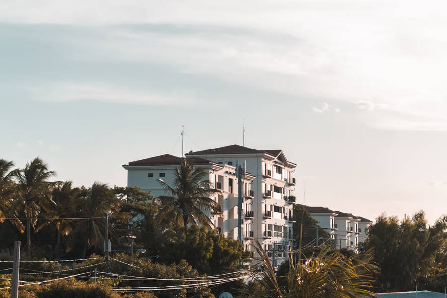 White Building In Nicaragua Wallpaper