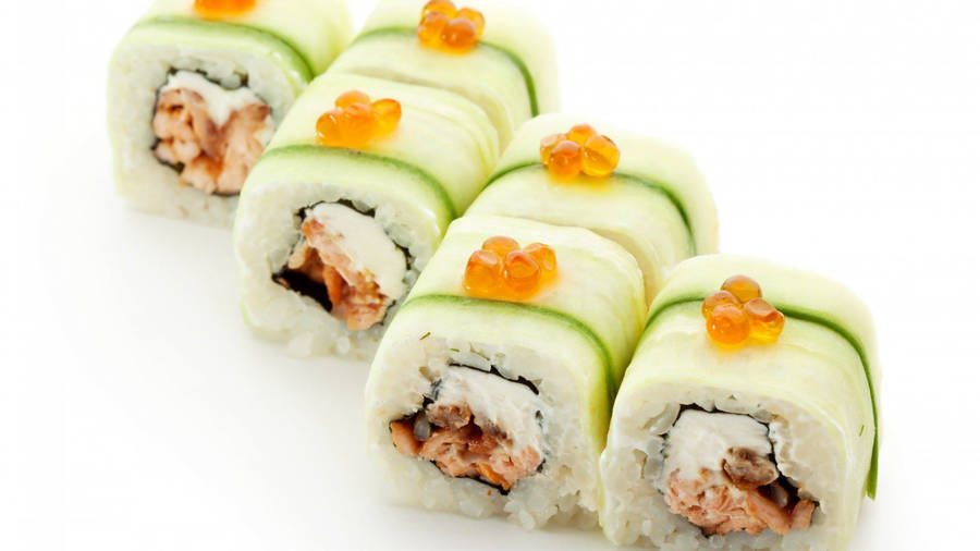 White California Sushi Roll Wallpaper