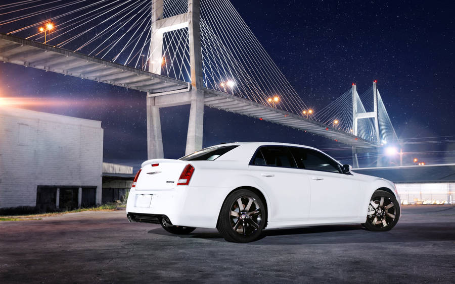 White Chrysler 300 Srt Wallpaper