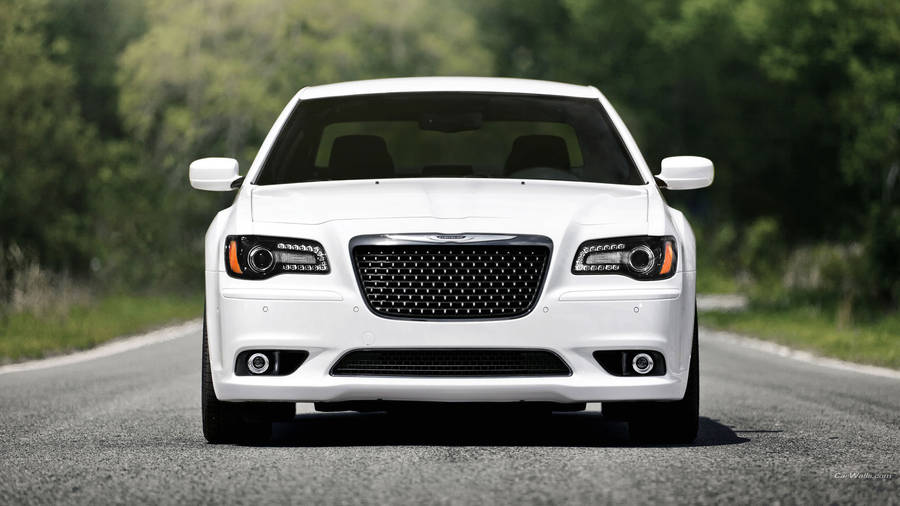White Chrysler Vehicle Wallpaper