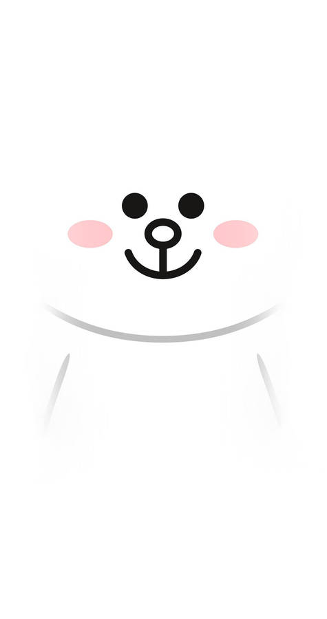 White Cony Line Friends Iphone Wallpaper