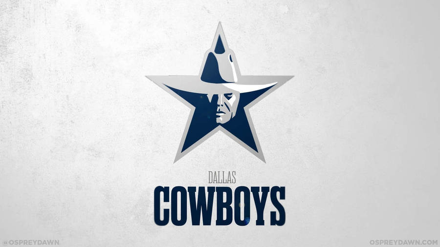 White Dallas Cowboys Logo Wallpaper