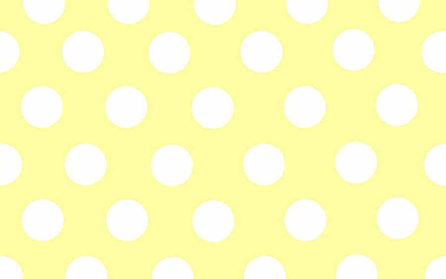 White Dots In Pastel Yellow Wallpaper