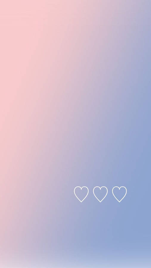 White Hearts Cute Iphone Lock Screen Wallpaper