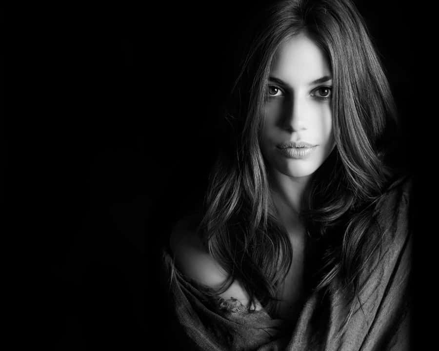 White Lady On A Dark Wallpaper