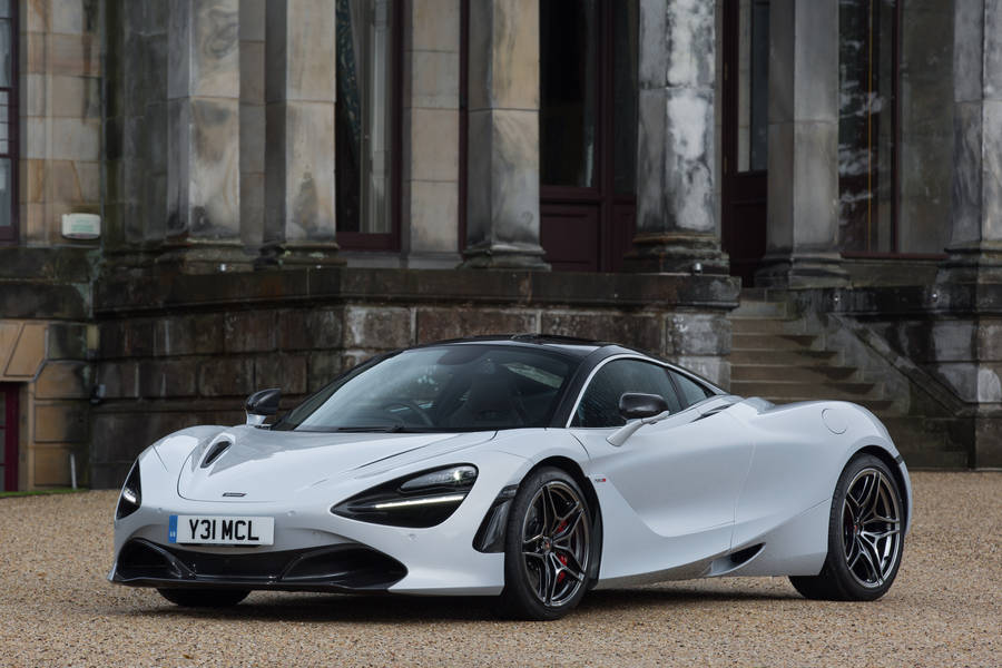 White Mclaren 720s 4k Wallpaper