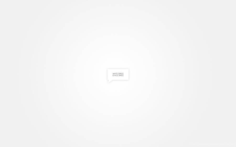 White Minimalist Speech Box Wallpaper