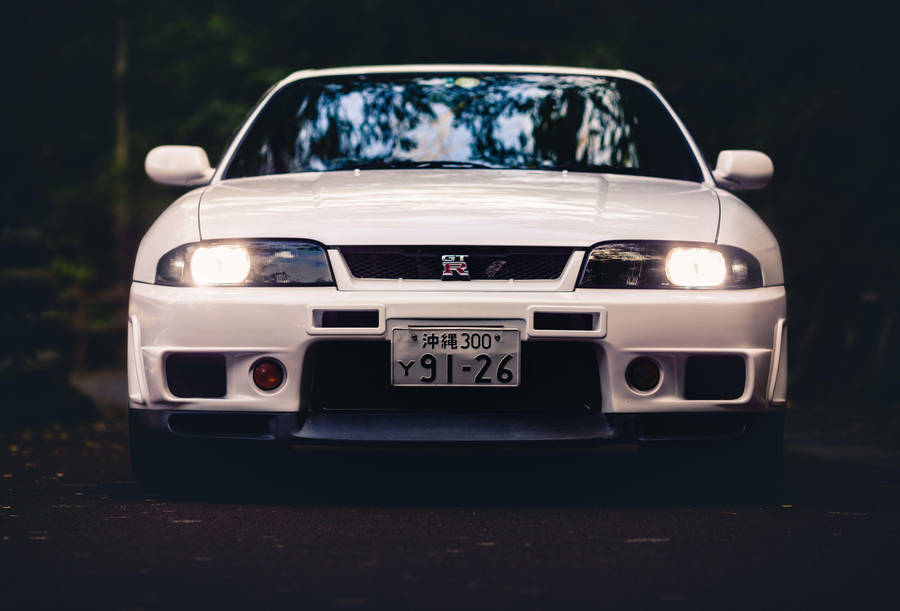 White Nissan Skyline Gtr R33 Wallpaper