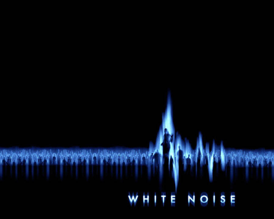 White Noise Thin Blue Line Art Wallpaper