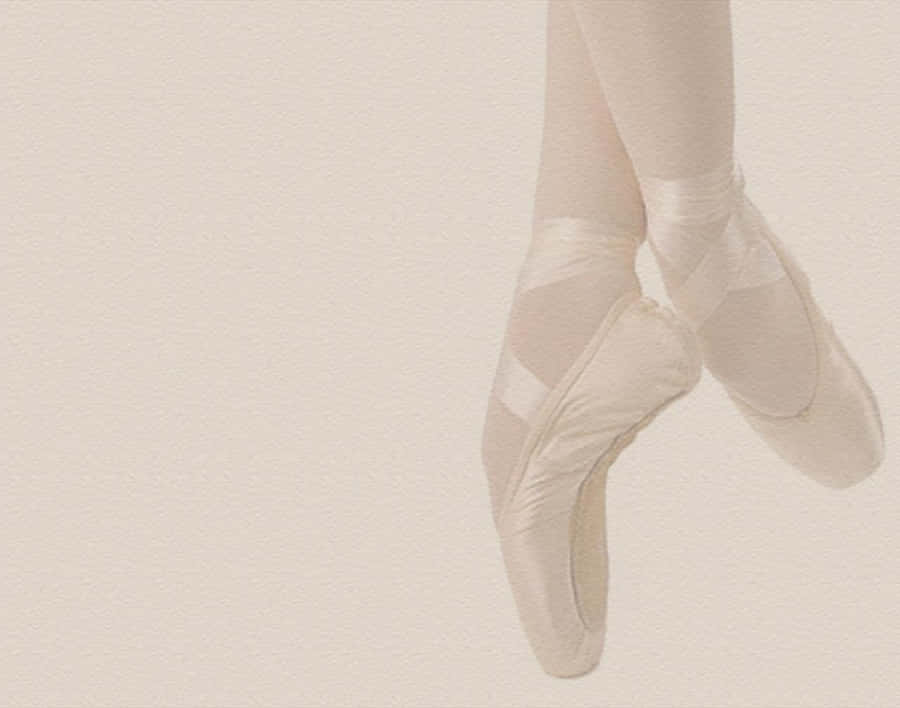 White Pointe Shoes Wallpaper