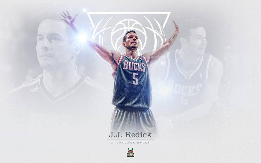 White Poster Of Jj Redick Wallpaper