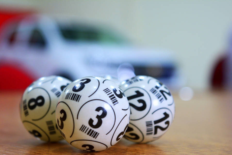 White Powerball Balls Wallpaper