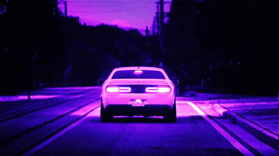 White Purplish Dodge Challenger Demon 4k Wallpaper