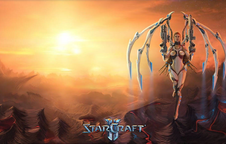 White Sarah Kerringan Weapons Starcraft Wallpaper